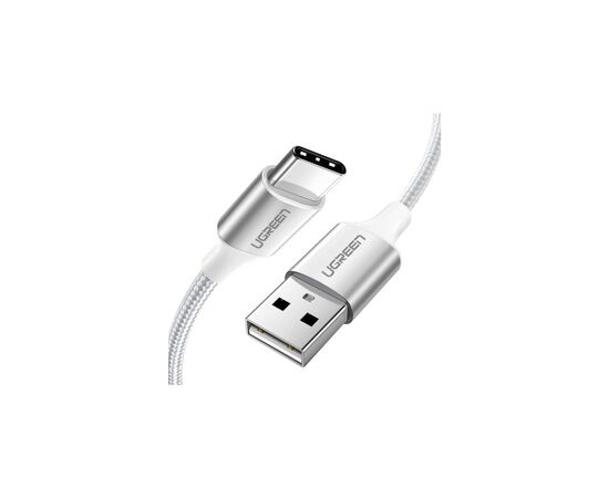 Дата кабель USB 2.0 AM to Type-C 3.0m 3.0A 18W US288 White Ugreen (60409)