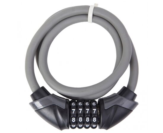 Замок велосипедный Velotrade PYM 2836 10mm/100cm Grey (LCK-058)