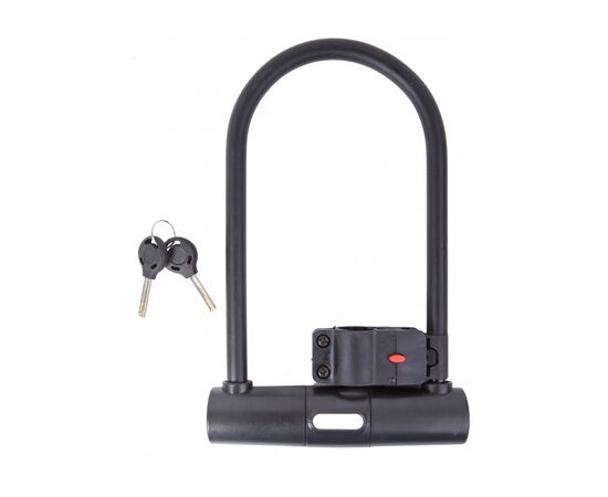 Замок велосипедний Velotrade U-Lock PY 6168 127mm x 229mm Black (LCK-062), зображення 2 Замок велосипедний Velotrade U-Lock PY 6168 127mm x 229mm Black (LCK-062), зображення 2