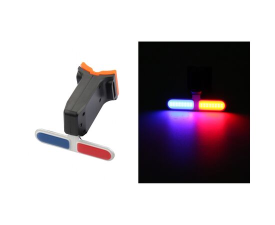 Задня велофара Velotrade Police BC-TL5454 LED USB (LTSS-026), зображення 3 Задня велофара Velotrade Police BC-TL5454 LED USB (LTSS-026), зображення 3