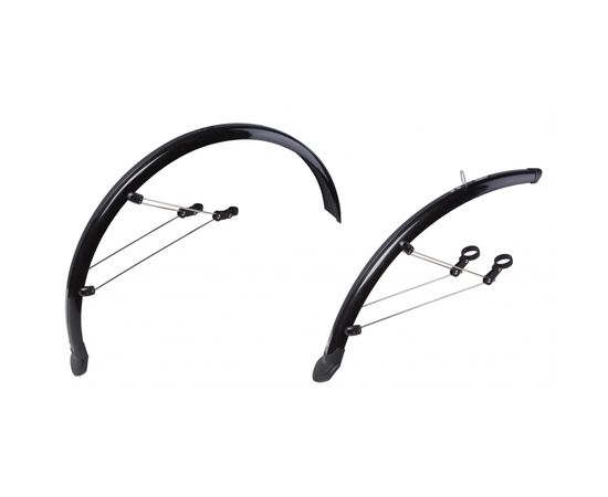 Крило Velotrade Feitech SY-955 26" f.285 r.265-355 55 мм комплект Black (MUD-485)