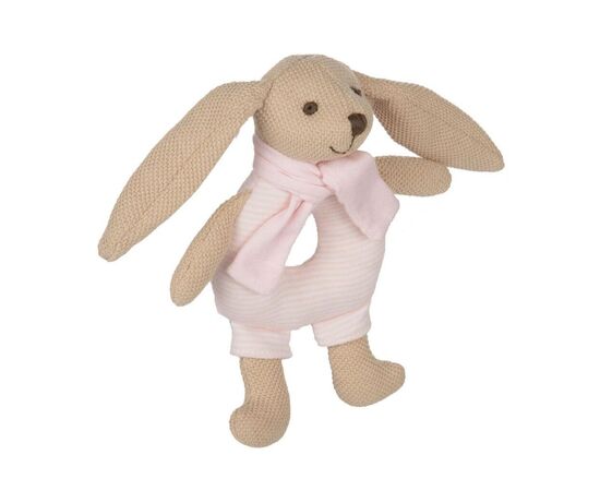 Погремушка Canpol мягкая Кролик розовый (80/201_pin), изображение 2