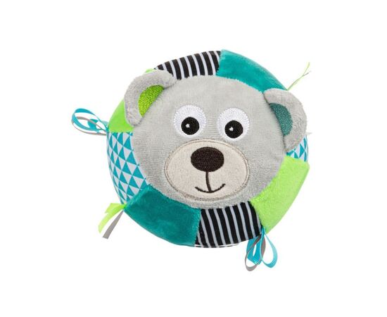 Погремушка Canpol мячик с колокольчиком BEARS серый (68/074_grey), изображение 2