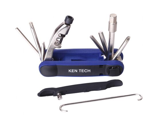 Ключ велосипедний Ken Tech KL-9804C Black/Blue 15 Functions (FBT-007)