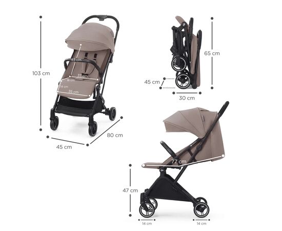 Коляска Kinderkraft Indy 2 Calm Beige (KSINDY00BEG0000) (5902533920105), изображение 7 Коляска Kinderkraft Indy 2 Calm Beige (KSINDY00BEG0000) (5902533920105), изображение 7