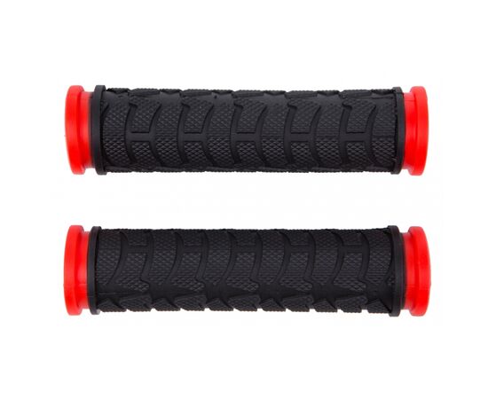 Гріпси Bravvos L122 мм FL-424 Black/Red (GRI-334)