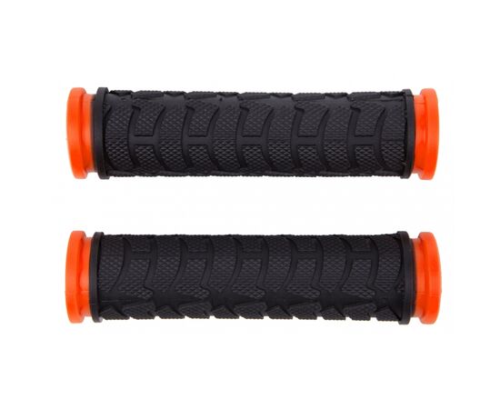 Гріпси Bravvos L122 мм FL-424 Black/Orange (GRI-332)