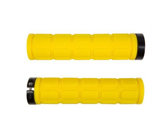 Грипсы Velotrade 130 мм BC-GR6410 Yellow/Black AL (GRI-302)