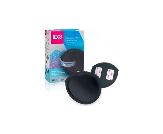 Вкладыш для бюстгальтера Lovi Discreet Elegance лактационные прокладки 20 шт. черные (19/611), изображение 5