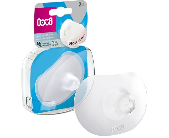 Защитная накладка на сосок Lovi Skin Touch 2 шт. M/L (5/606gb), изображение 2 Защитная накладка на сосок Lovi Skin Touch 2 шт. M/L (5/606gb), изображение 2
