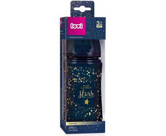 Бутылочка для кормления Lovi Stardust 240 мл (21/585), изображение 3 Бутылочка для кормления Lovi Stardust 240 мл (21/585), изображение 3