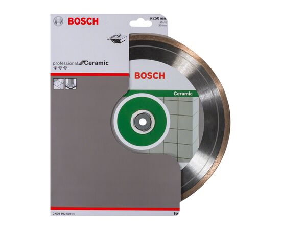 Диск пильный Bosch алмазный Standard for Ceramic, 250 мм, 25.4-30мм, 1.6мм, 7мм (2.608.602.539), изображение 2 Диск пильный Bosch алмазный Standard for Ceramic, 250 мм, 25.4-30мм, 1.6мм, 7мм (2.608.602.539), изображение 2