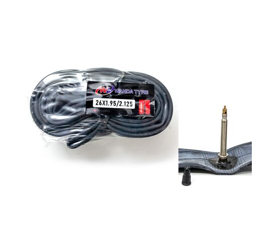 Велосипедна камера Wanda 26x1.95/2.125 FV Presta 48мм (TUB-064)