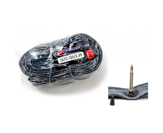 Велосипедна камера Wanda 26x2.125/2.35 FV Presta 48мм (TUB-065)