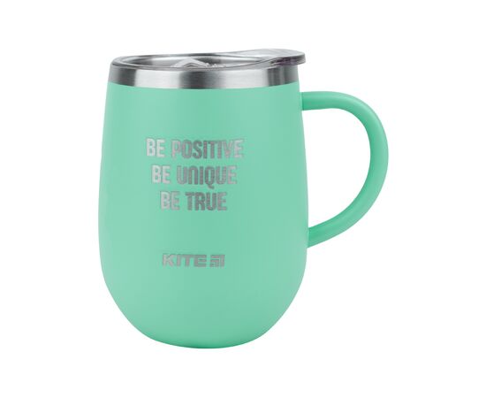 Поильник-непроливайка Kite Be positive термокружка 360 мл, бирюзовая (K22-378-02-2)