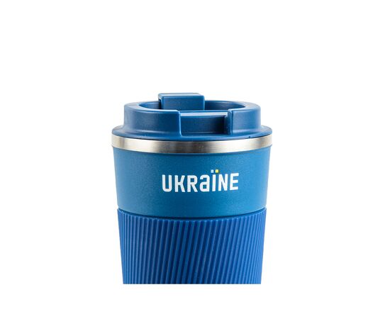 Поильник-непроливайка Kite Украина термокружка 510 мл, синяя (K22-458-05), изображение 2 Поильник-непроливайка Kite Украина термокружка 510 мл, синяя (K22-458-05), изображение 2