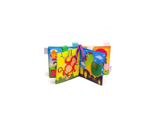 Развивающая игрушка Книжковий хмарочос Мягкая книга пищалка: Кто что ест (6102279), изображение 2 Развивающая игрушка Книжковий хмарочос Мягкая книга пищалка: Кто что ест (6102279), изображение 2