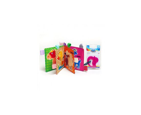 Развивающая игрушка Книжковий хмарочос Мягкая книга шуршалка: Коровка (6102276), изображение 2