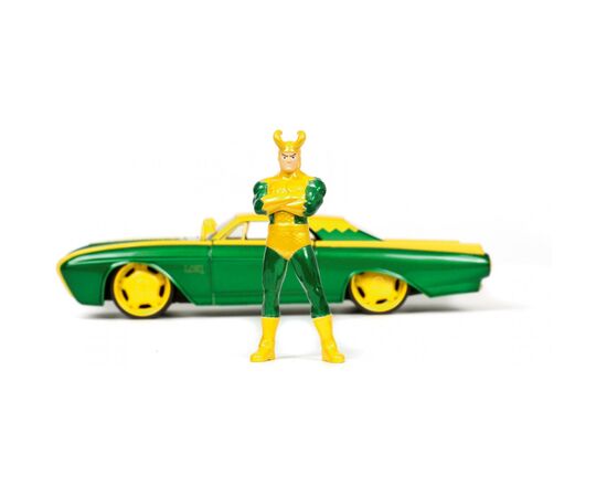 Машина Jada металева Марвел Форд Тандерберд 1963 з фігуркою Локі 1:24 (253225026), зображення 2 Машина Jada металева Марвел Форд Тандерберд 1963 з фігуркою Локі 1:24 (253225026), зображення 2