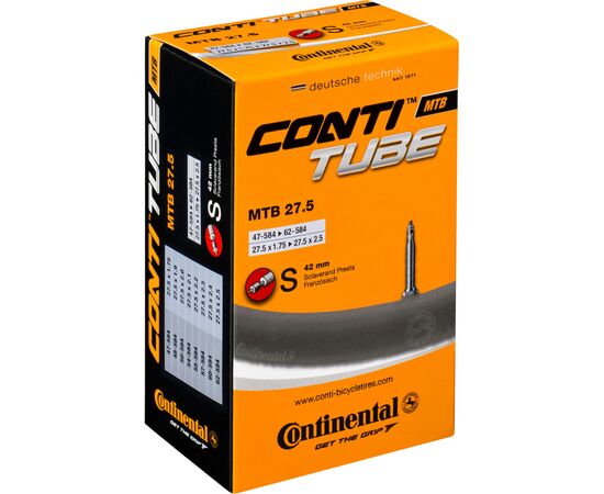 Велосипедна камера Continental MTB 27.5" 47-584->62-584 S42 230 г (182311)