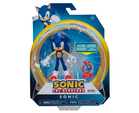 Фигурка Sonic the Hedgehog с артикуляцией – Модерн Соник 10 см (41678i-GEN), изображение 5 Фигурка Sonic the Hedgehog с артикуляцией – Модерн Соник 10 см (41678i-GEN), изображение 5