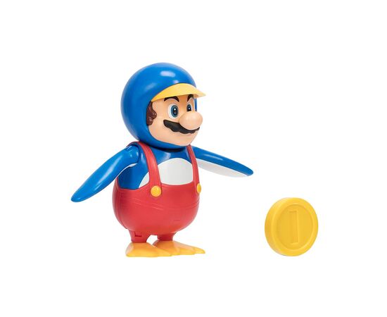Фігурка Super Mario з артикуляцією - Маріо-пінгвін 10 см (40824i), зображення 6 Фігурка Super Mario з артикуляцією - Маріо-пінгвін 10 см (40824i), зображення 6