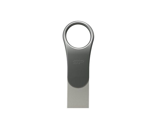 USB флеш накопичувач Silicon Power 128 GB DriveMobile C80 USB 3.1 + Type-C Silver (SP128GBUC3C80V1S)