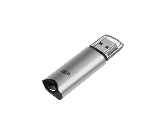 USB флеш накопитель Silicon Power 64 GB Silicon M02 Aluminum Silver USB 3.2 (SP064GBUF3M02V1S), изображение 2 USB флеш накопитель Silicon Power 64 GB Silicon M02 Aluminum Silver USB 3.2 (SP064GBUF3M02V1S), изображение 2