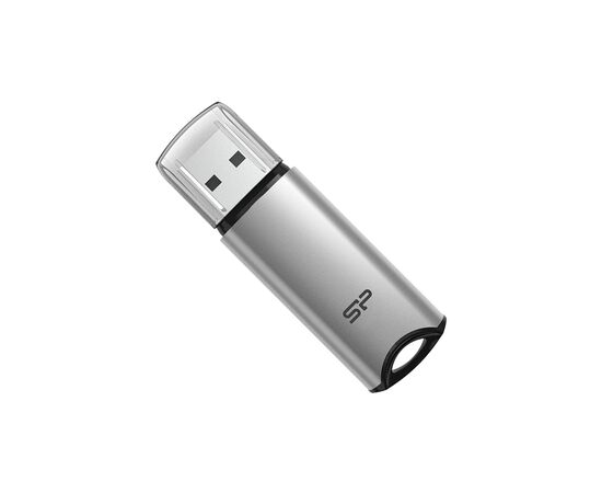 USB флеш накопитель Silicon Power 64 GB Silicon M02 Aluminum Silver USB 3.2 (SP064GBUF3M02V1S)
