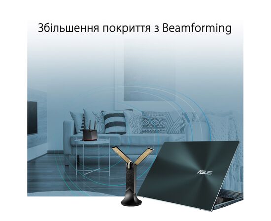 Мережева карта Wi-Fi ASUS USB-AX56 (90IG06H0-MO0R10), зображення 7 Мережева карта Wi-Fi ASUS USB-AX56 (90IG06H0-MO0R10), зображення 7
