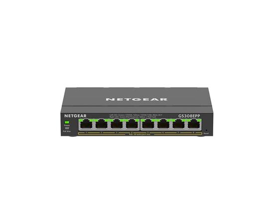 Коммутатор сетевой Netgear GS308EPP-100PES, изображение 2 Коммутатор сетевой Netgear GS308EPP-100PES, изображение 2