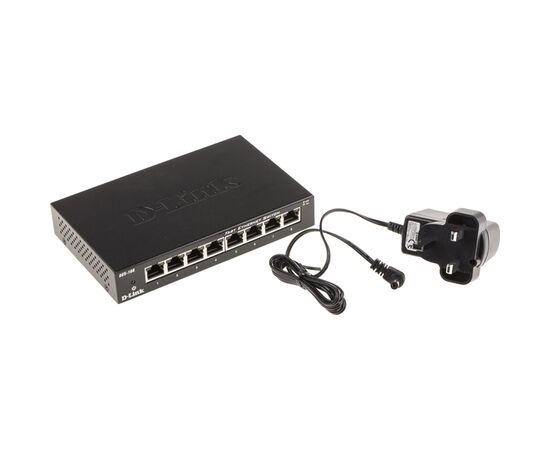 Коммутатор сетевой D-Link DES-108/E, изображение 4 Коммутатор сетевой D-Link DES-108/E, изображение 4