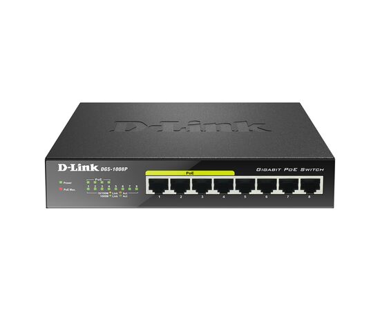 Коммутатор сетевой D-Link DGS-1008P/E