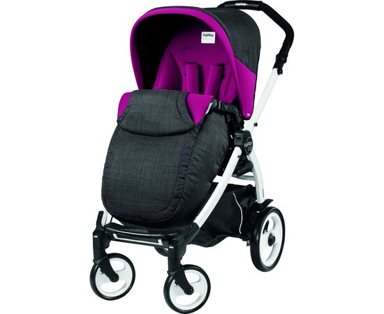 Коляска Peg-Perego Book Plus 51, малинова з чорним (PACK05-00000000002)