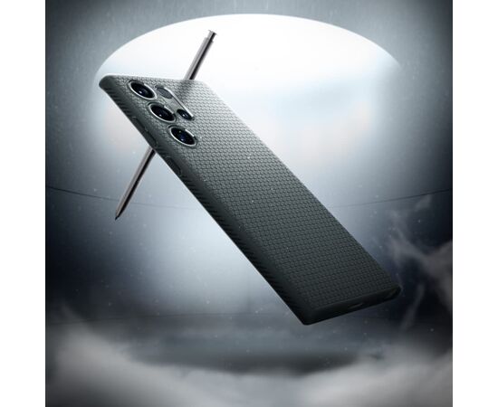 Чехол для мобильного телефона Spigen Samsung Galaxy S23 Ultra Liquid Air, Abyss Green (ACS05615), изображение 2 Чехол для мобильного телефона Spigen Samsung Galaxy S23 Ultra Liquid Air, Abyss Green (ACS05615), изображение 2