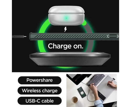 Чехол для мобильного телефона Spigen Samsung Galaxy S23 Ultra Liquid Air, Abyss Green (ACS05615), изображение 7 Чехол для мобильного телефона Spigen Samsung Galaxy S23 Ultra Liquid Air, Abyss Green (ACS05615), изображение 7