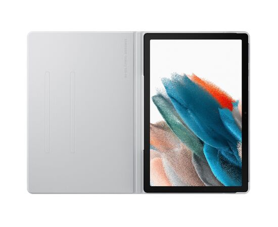 Чехол для планшета Samsung Book Cover Galaxy Tab A8 (X200/205) Silver (EF-BX200PSEGRU), изображение 2 Чехол для планшета Samsung Book Cover Galaxy Tab A8 (X200/205) Silver (EF-BX200PSEGRU), изображение 2