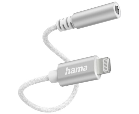 Переходник Lightning to Jack 3,5 White Hama (00201523)