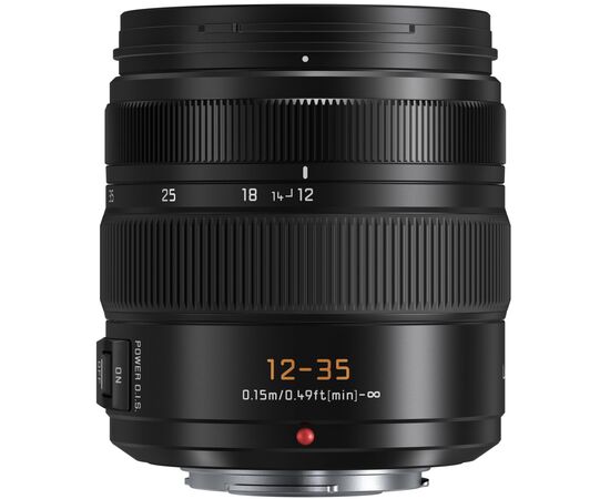 Объектив Panasonic Micro 4/3 Lens 12-35mm f/2.8 ASPH LEICA DG VARIO-ELMARIT (H-ES12035E), изображение 3 Объектив Panasonic Micro 4/3 Lens 12-35mm f/2.8 ASPH LEICA DG VARIO-ELMARIT (H-ES12035E), изображение 3