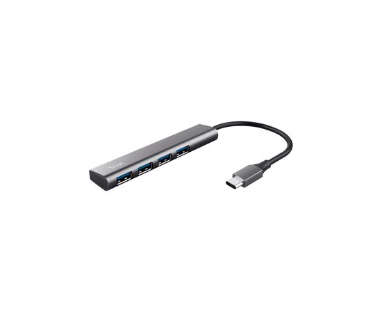 Концентратор Halyx Type-C to 4-Port USB-A 3.2 Grey Trust (24948_TRUST)