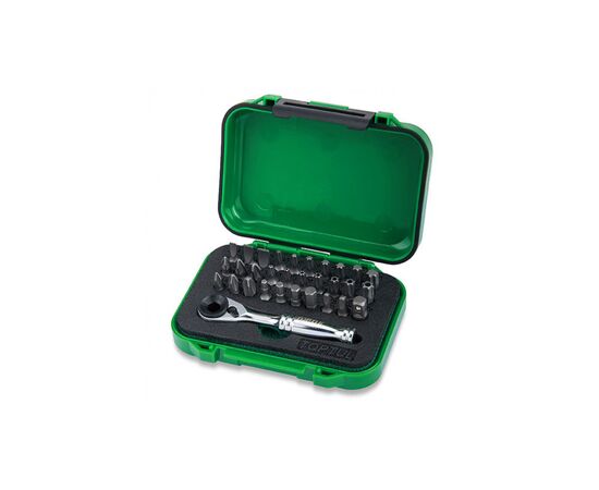 Набор бит Toptul с трещоткой 1/4" 31шт (GABW3103)