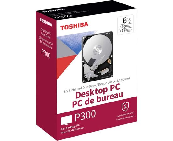 Жесткий диск 3.5" 6TB Toshiba (HDWD260EZSTA), изображение 3 Жесткий диск 3.5" 6TB Toshiba (HDWD260EZSTA), изображение 3