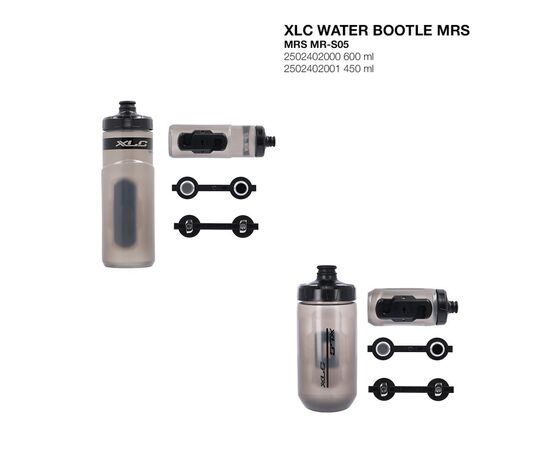 Фляга велосипедна XLC MR-S05 with adapter 600 мл Grey (2502402000), зображення 4 Фляга велосипедна XLC MR-S05 with adapter 600 мл Grey (2502402000), зображення 4
