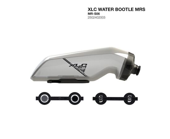Фляга велосипедна XLC MR-S05 with adapter 600 мл Grey (2502402000), зображення 5 Фляга велосипедна XLC MR-S05 with adapter 600 мл Grey (2502402000), зображення 5