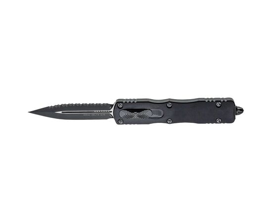 Ніж Microtech Dirac Delta Double Edge Black Blade FS Serrator (227-3T)