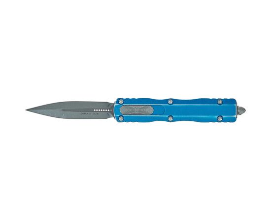 Ніж Microtech Dirac Double Edge Stonewash Distressed Blue (225-10DBL)