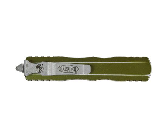 Ніж Microtech Dirac Double Edge Stonewash Distressed OD Green (225-10DOD), зображення 4 Ніж Microtech Dirac Double Edge Stonewash Distressed OD Green (225-10DOD), зображення 4