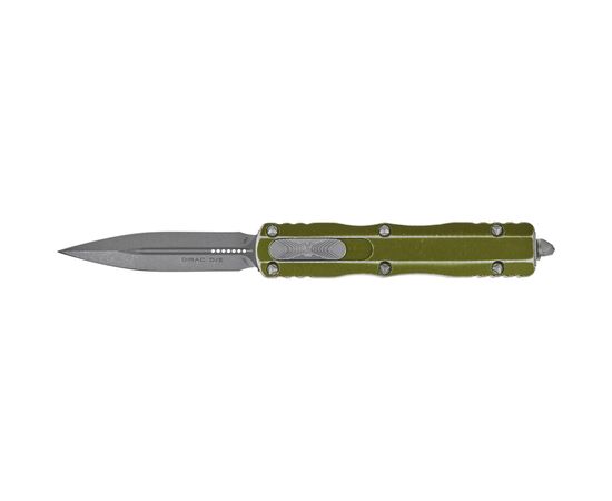 Ніж Microtech Dirac Double Edge Stonewash Distressed OD Green (225-10DOD)
