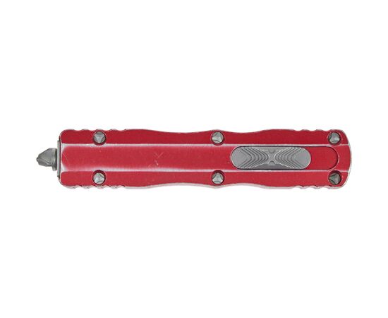 Ніж Microtech Dirac Double Edge Stonewash Distressed Red (225-10DRD), зображення 3 Ніж Microtech Dirac Double Edge Stonewash Distressed Red (225-10DRD), зображення 3