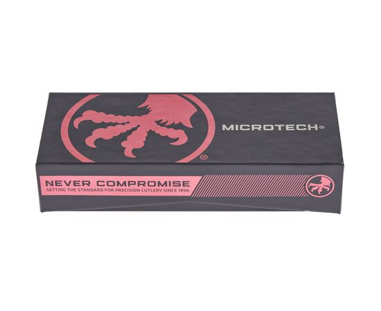 Ніж Microtech Dirac Double Edge Stonewash Distressed Red (225-10DRD), зображення 5 Ніж Microtech Dirac Double Edge Stonewash Distressed Red (225-10DRD), зображення 5